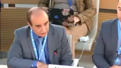 صورة الجزائر تؤكد من جنيف أن عودة الأمن في الشرق الأوسط مرهونة بإنهاء الاحتلال الصهيوني رشيد بلادهان