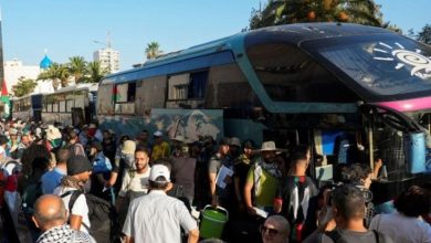 صورة تحولت إلى “ترند” على مواقع التواصل..قافلة الصمود “توحد” المغاربة لنصرة الشعب الفلسطيني
