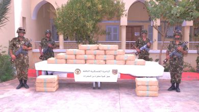 صورة الجيش الوطني الشعبي:  إحباط محاولات إدخال كميات كبيرة من المخدرات عبر الحدود مع المغرب
