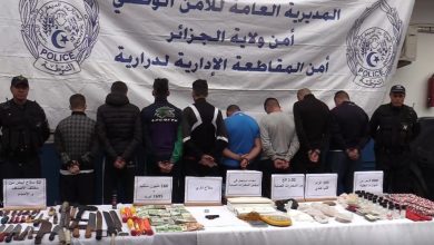 صورة أمن ولاية الجزائر:  تفكيك جماعة إجرامية مختصة في تخزين ونقل وتحضير المخدرات