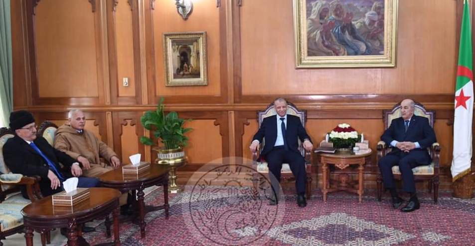 صورة تبون يستقبل بن قرينة والأحزاب تعبر عن استعدادها للمساهمة في إثرائه