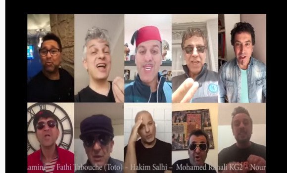 صورة فنانون يشتركون في فيديو كليب ترفيهي وتحسيسي