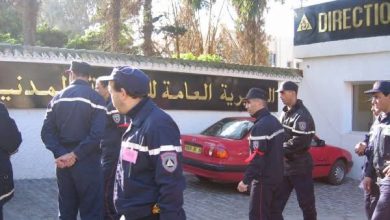 صورة أعوان الحماية المدنية في مسيرة سلمية للمطالبة  بانشغالاتهم الاجتماعية والمهنية