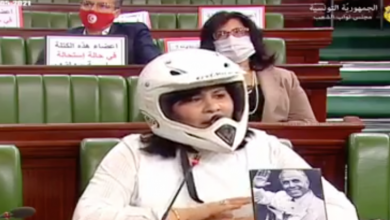 صورة عبير موسي تثير جدلاً داخل البرلمان التونسي