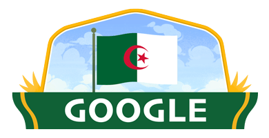 صورة “غوغل” يحتفل بالذكرى الـ 59 لاستقلال الجزائر…