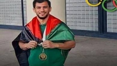 صورة حركة الجهاد الإسلامي في فلسطين:  اللاعب الجزائري فتحي نورين يعكس نبض الشعوب التي لا تعترف بالاحتلال