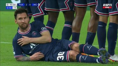 صورة نيمار “يسخر” من تصرف ميسي في مباراة مانشستر سيتي