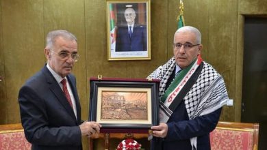 صورة الجزائر ستبقى ثابتة على دعمها لبناء الدولة الفلسطينية المستقلة