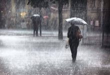 صورة تساقط أمطار رعدية مرفوقة محليا بحبات برد على عدة ولايات