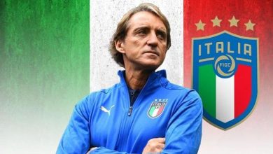 صورة مانشيني مدرب منتخب ايطاليا:   “كنت أخشى تحطيم المنتخب الجزائري لسلسلة  اللاهزيمة  لايطاليا”