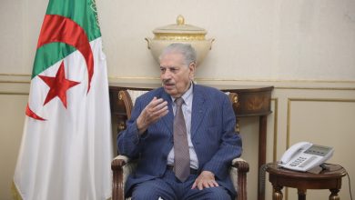 صورة صالح قوجيل : “الجزائر لن تتوقف عن نصرة فلسطين”