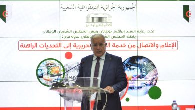 صورة إبراهيم بوغالي:الإعلام الجزائري حاضن للذاكرة وصائن للسيادة والهوية
