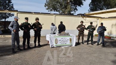 صورة إحباط محاولات إدخال 16 قنطارا من المخدرات عبر الحدود مع المغرب