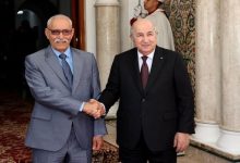 صورة الرئيس تبون يستقبل رئيس الجمهورية العربية الصحراوية الديمقراطية