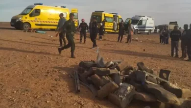 صورة نقل 10 جرحى من حادث بني عباس إلى مستشفى عين النعجة