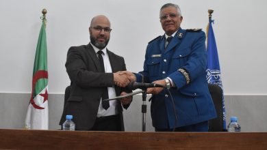 صورة النعامة..إبرام اتفاقية تعاون بين جامعة صالحي أحمد وأمن الولاية