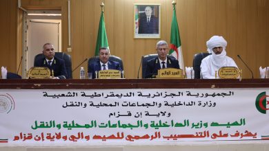 صورة إن قزام..سعيود يشرف على تنصيب الوالي الجديد