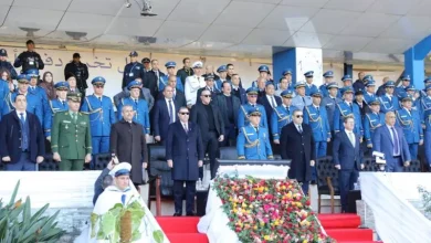 صورة سعيد سعيود يترأس مراسم تخرج أعوان الشرطة بالمدرسة التطبيقية للبليدة