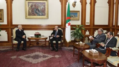 صورة رئيس الجمهورية يستقبل رئيس مجلس الأمة