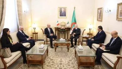 صورة رئيس مجلس الأمة يستقبل سفير إيطاليا ويشيد بالشراكة الاستراتيجية بين الجزائر وروما