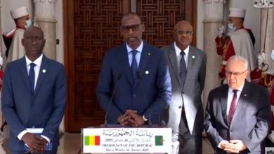 صورة اشادة بالدور الجامع للجزائر في إحلال الأمن والسلم بمالي
