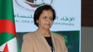 صورة تزكية حليمة لكحل أمينة عامة جديدة للاتحاد الوطني للنساء الجزائريات