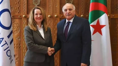 صورة عطاف يبحث مع المديرة العامة للمنظمة الدولية للهجرة سبل تعزيز التعاون في مجال الهجرة