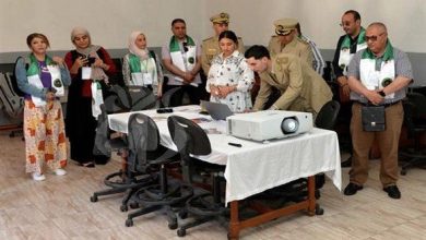 صورة المدرسة العليا للإدارة العسكرية بوهران تفتح أبوابها أمام وسائل الإعلام