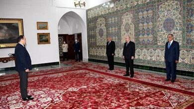 صورة رئيس الجمهورية يستقبل السفير الجديد لجمهورية جورجيا