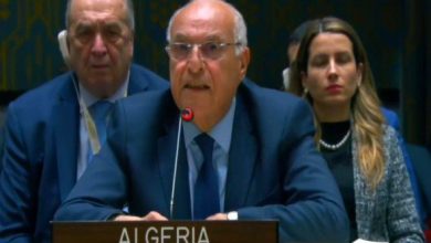 صورة مجلس الأمن: الجزائر تدعو الى تبني نهج جديد لتفعيل خيار السلام وتحقيق حل شامل للقضية الفلسطينية