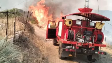 صورة بجاية..السيطرة على عدة حرائق اندلعت مساء الجمعة