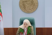 صورة تنصيب آمنة لقرين رئيسة لأول برلمان للطفل الجزائري (2025-2027)
