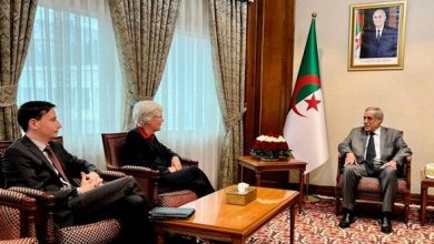 صورة الوزير الأول يستقبل سفيرة جمهورية ألمانيا الإتحادية بالجزائر