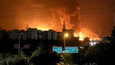 صورة مسيرات صهيونية تستهدف مقر وزارة الدفاع الإيرانية ومنظمة الأبحاث في طهران