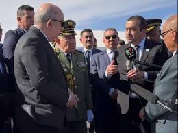 صورة رئيس الجمهورية يشرف على إطلاق مشاريع ذات بعد استراتيجي بولاية تندوف