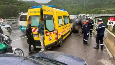 صورة حصيلة الحماية المدنية: 32 وفاة و1747 جريحا في حوادث المرور خلال أسبوع