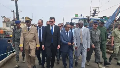 صورة سبع سفن صيد جزائرية قريبًا في ميناء تانيت ضمن اتفاق تعاون جزائري–موريتاني في قطاع الصيد البحري