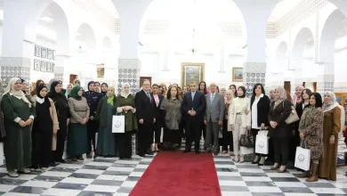 صورة وزير العدل يكرم القاضيات وموظفات قطاع العدالة بمناسبة يوم المرأة