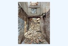 صورة انهيار جزء من مئذنة مسجد سيدي محمد الشريف بالقصبة دون تسجيل خسائر بشرية