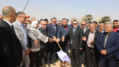 صورة إطلاق مشروع تزويد مركب بلاد الحدبة بالمياه الصناعية بتبسة وتعزيز المنشآت المائية بالولاية