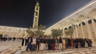 صورة تسخير كافة الإمكانيات لضمان تأطير أمني.. إقامة أول صلاة تراويح في جامع الجزائر
