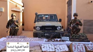 صورة الجيش الوطني الشعبي يحبط تهريب 4,5 قنطار من الكيف و1,4 مليون قرص مهلوس