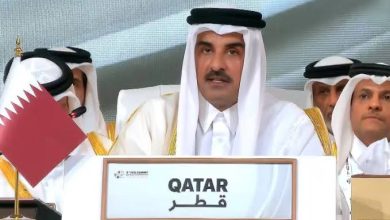 صورة أمير قطر: لا بد من إجراءات عملية لمواجهة الغطرسة الإسرائيلية