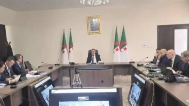 صورة جلاوي يترأس جلسة عمل لمتابعة مشروع الخط المنجمي الشرقي عنابة–بلاد الحدبة