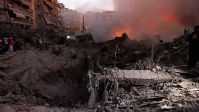 صورة لبنان: شهيدان و76 مصابا جراء الغارات الصهيونية على الضاحية الجنوبية لبيروت