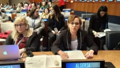 صورة كريكو تؤكد من نيويورك التزام الجزائر بحماية المرأة من كل أشكال العنف