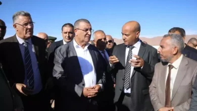 صورة وزير الأشغال العمومية يشرع في زيارة عمل لولاية النعامة ويعطي انطلاق مشروع بمطار المشرية
