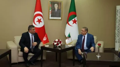 صورة مراد ونظيره التونسي في لقاء ثنائي لتعزيز التعاون المشترك