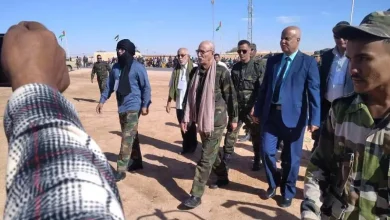 صورة الرئيس الصحراوي يشارك في احتفالات تأسيس إتحاد عمال الساقية الحمراء ووادي الذهب