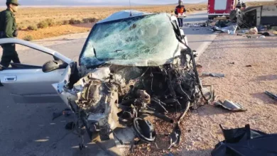 صورة وفاة ثلاثة أشخاص في حادث مرور مأساوي بولاية البيض